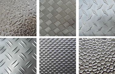 Smooth Decorative Embossed Aluminum Sheet High Strength Customize Color
